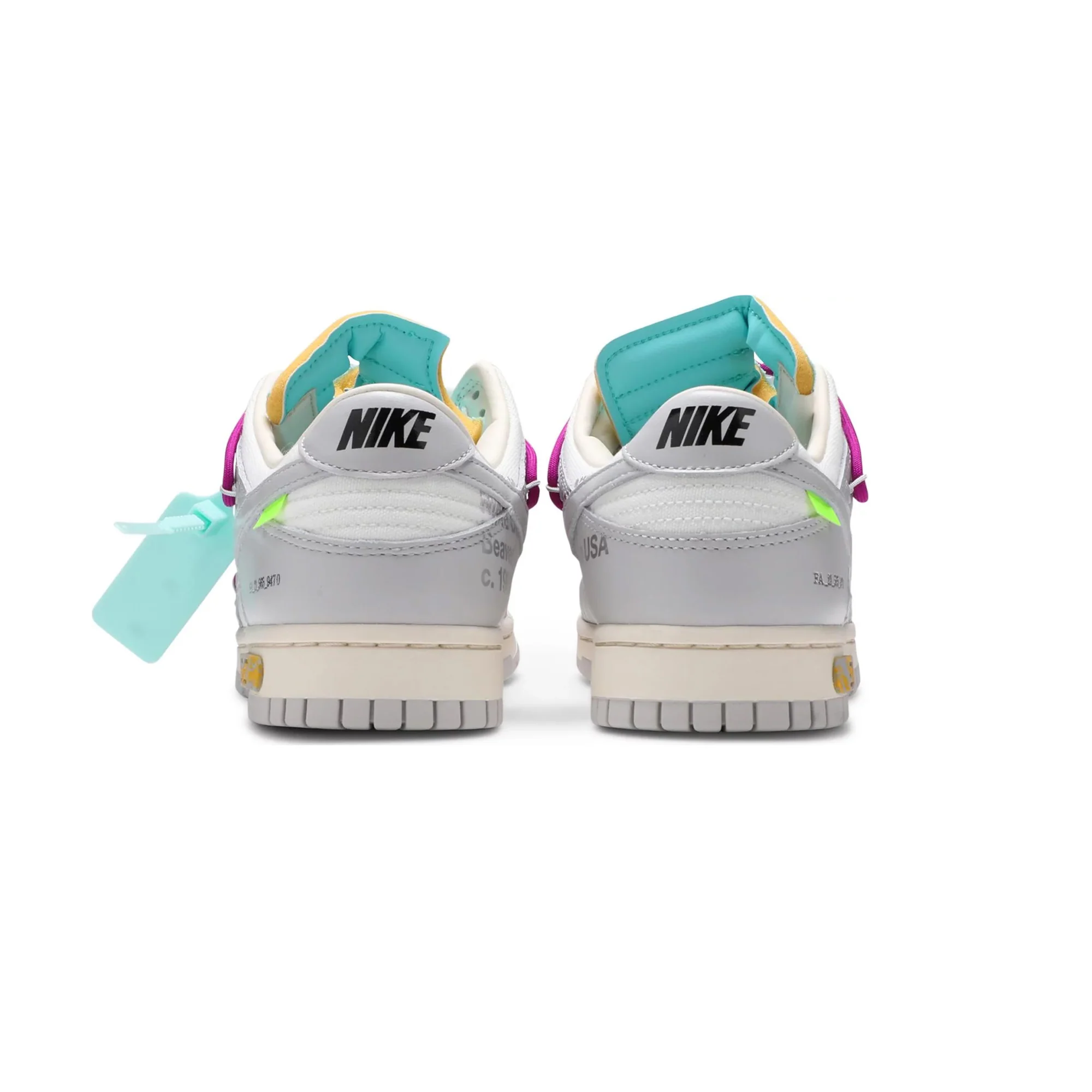 Nike Dunk Low' Off-White Lot 45' (2021) - Image 4