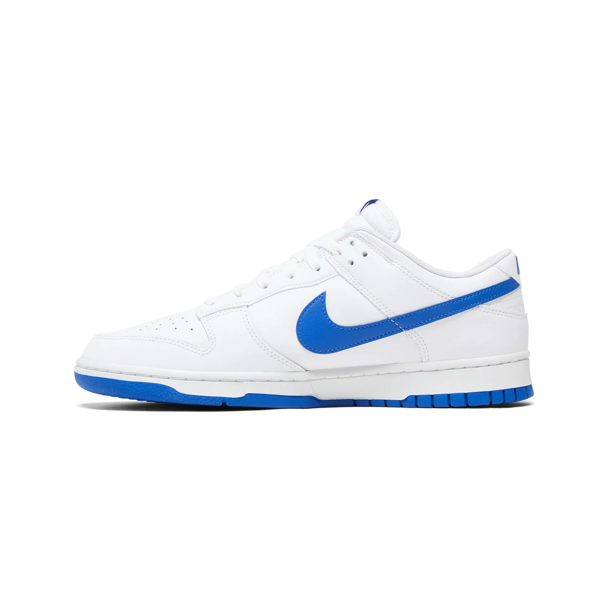 Nike Dunk Low 'White Hyper Royal' (2023) - Image 3