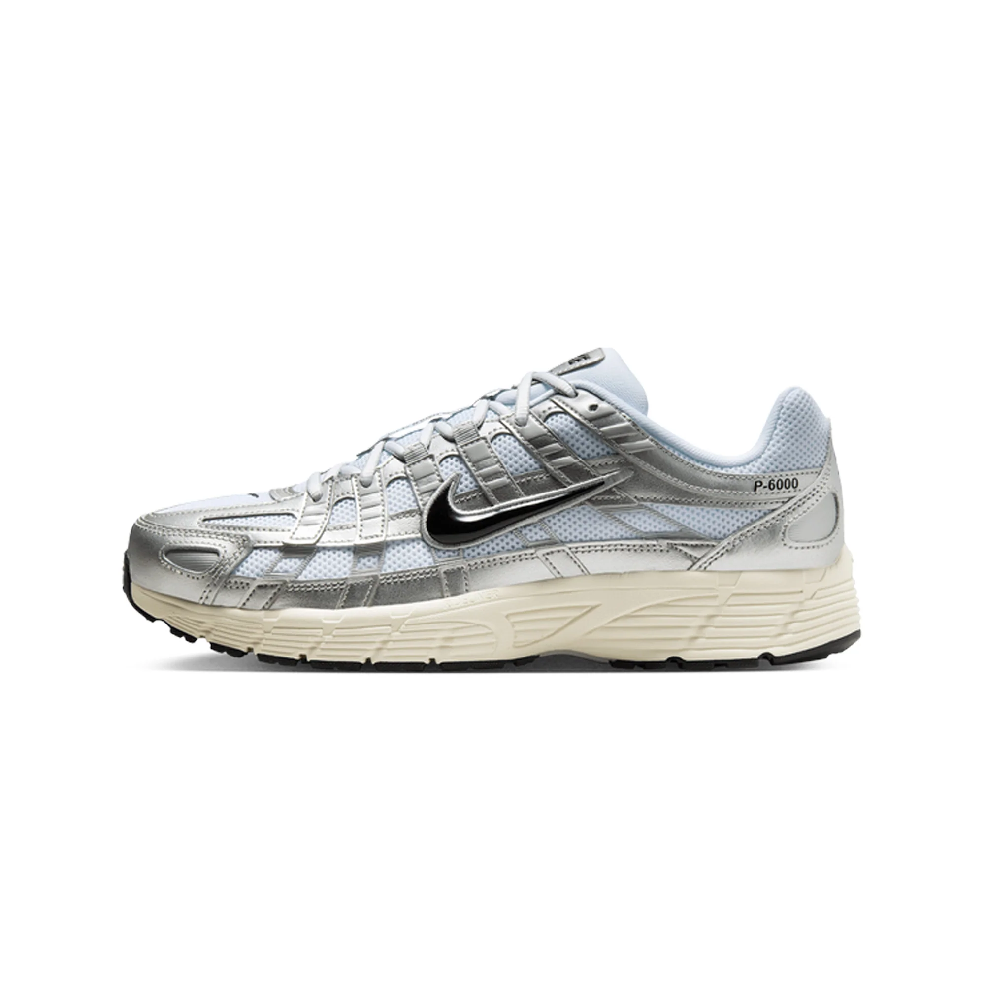 Nike P-6000 'White Metallic Silver Flat Silver Black' (2025) - Image 3