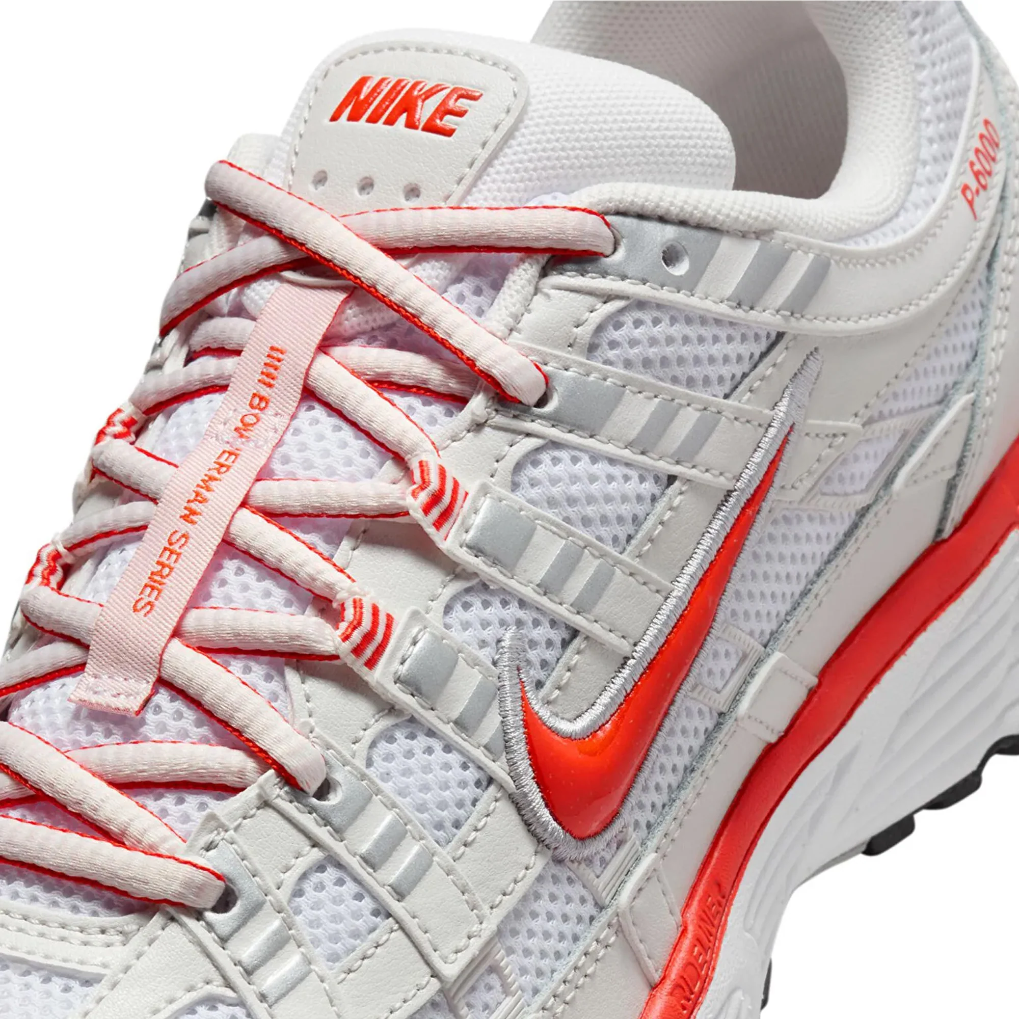 Nike P-6000 'White Platinum Tint Black Picante Red' Women's (2025) - Image 6