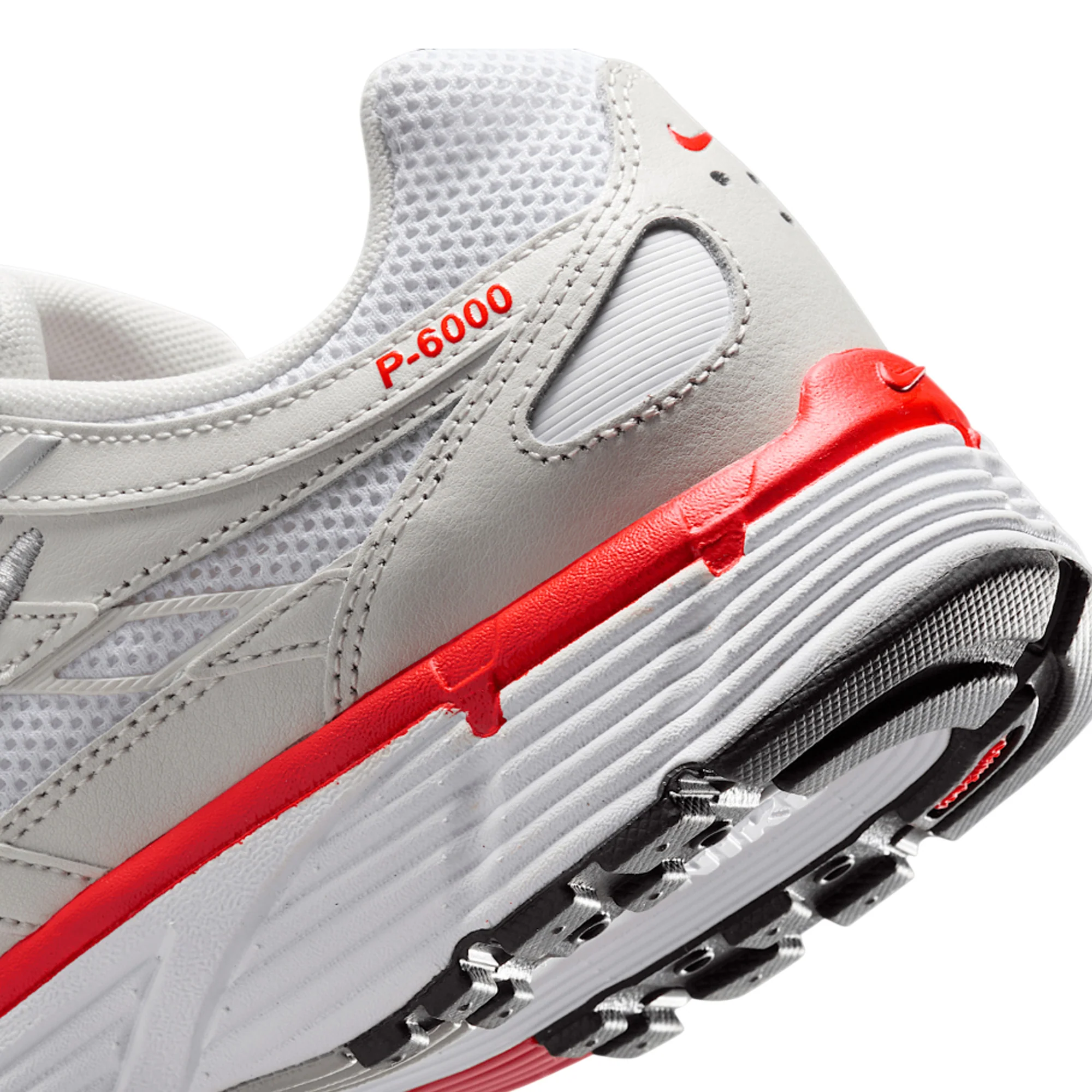 Nike P-6000 'White Platinum Tint Black Picante Red' Women's (2025) - Image 7