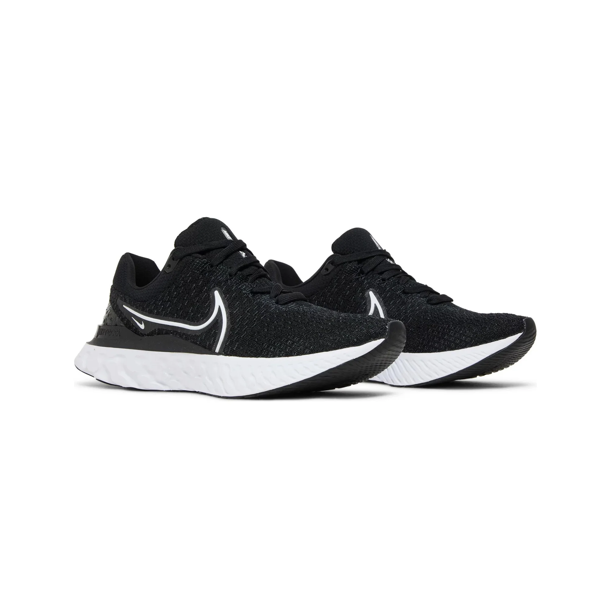 Nike React Infinity Run Flyknit 3 'Black White' (2022) - Image 2