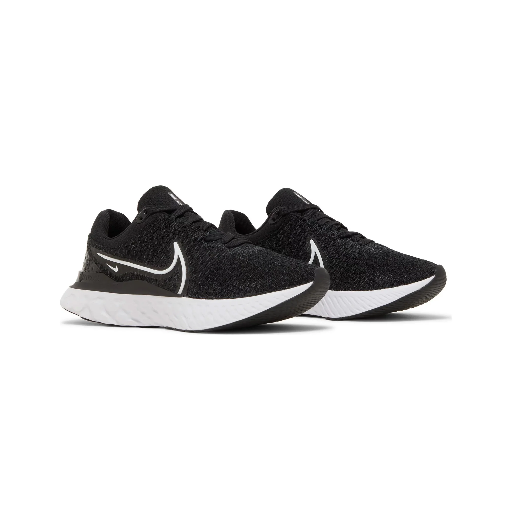 Nike React Infinity Run Flyknit 3 'Black White' Women's - Image 2