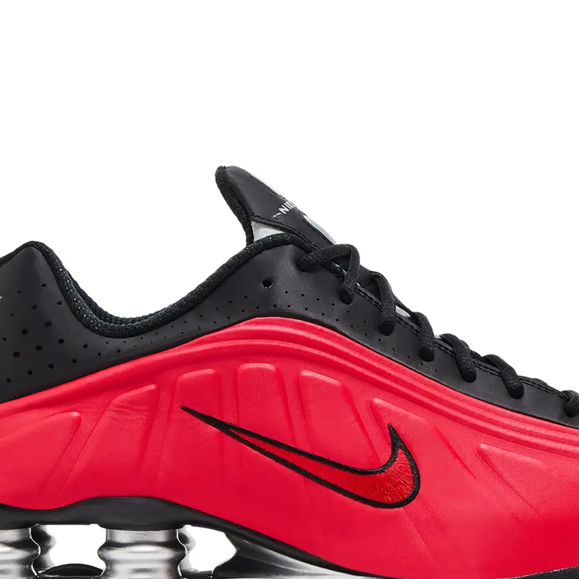 Nike Shox R4 'University Red Black Metallic Silver' - Image 6