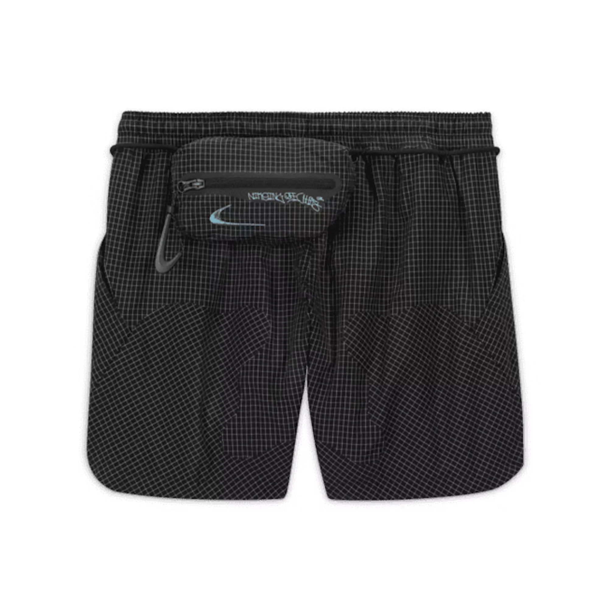 OFF-WHITE x Nike 002 Woven Shorts 'Black' (2022) - Image 2