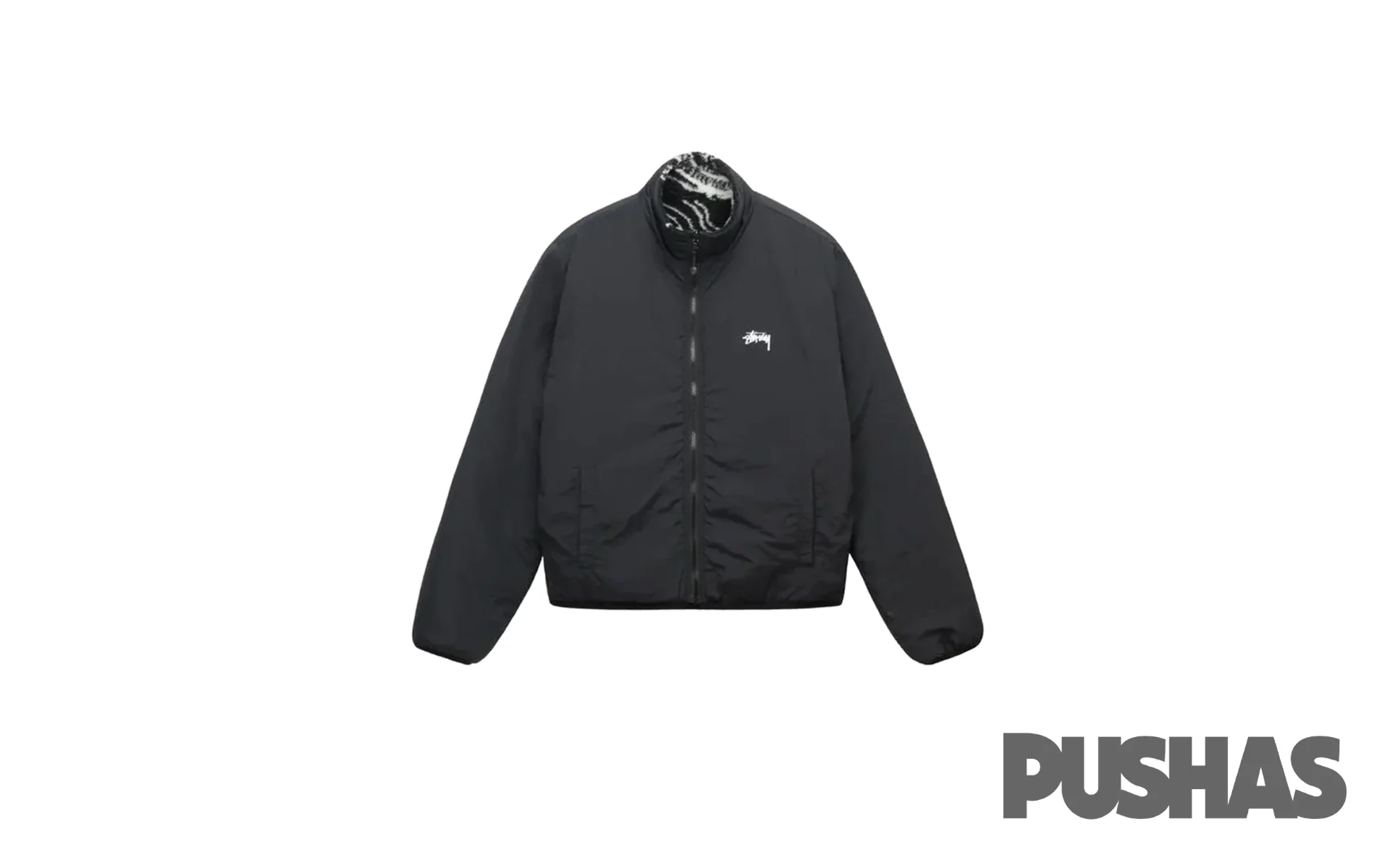 Stussy Dragon Sherpa Jacket 'Black' - Image 3