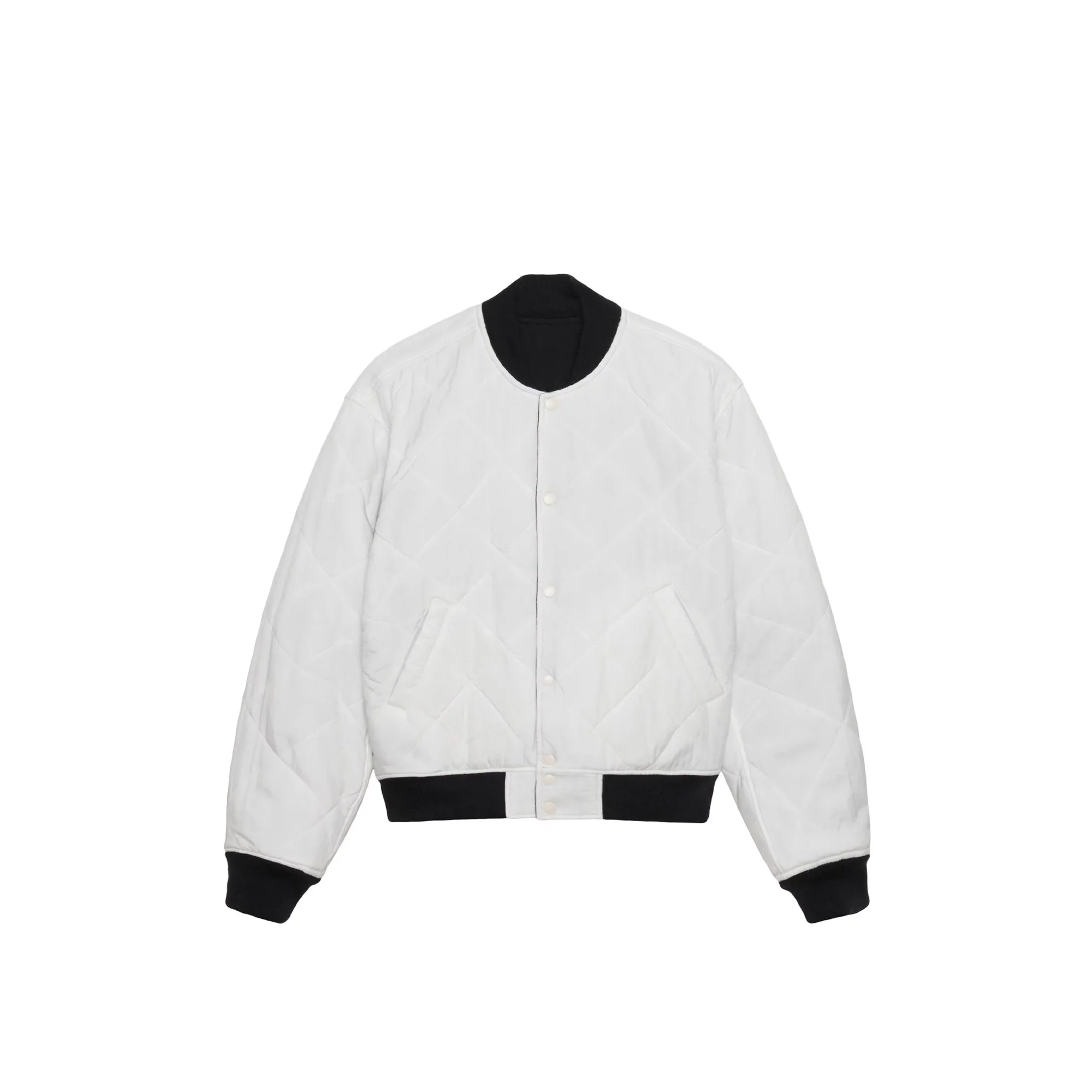 Stussy x Nike Reversible Varsity Jacket 'Black / Sail' (2023) - Image 3