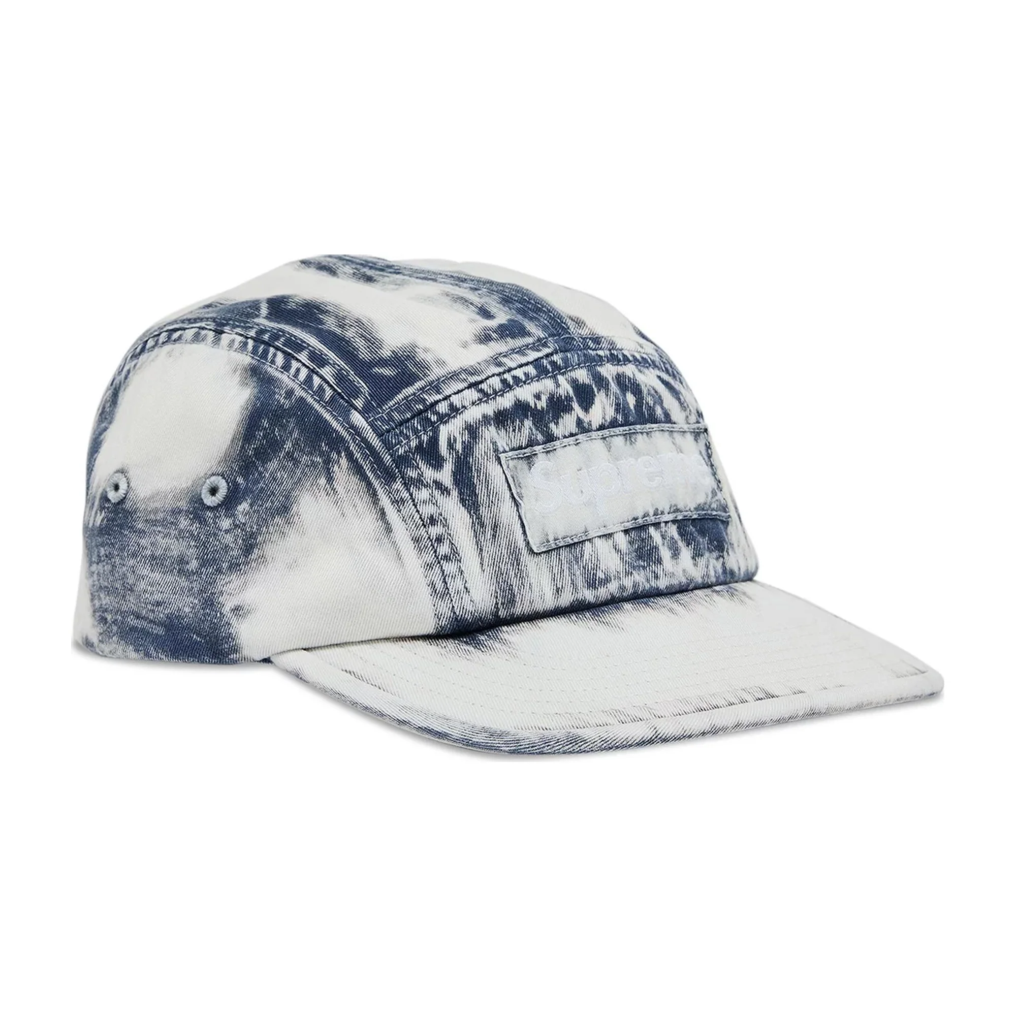 Supreme Bleached Chino Camp Cap 'Navy' (2024) - Image 2