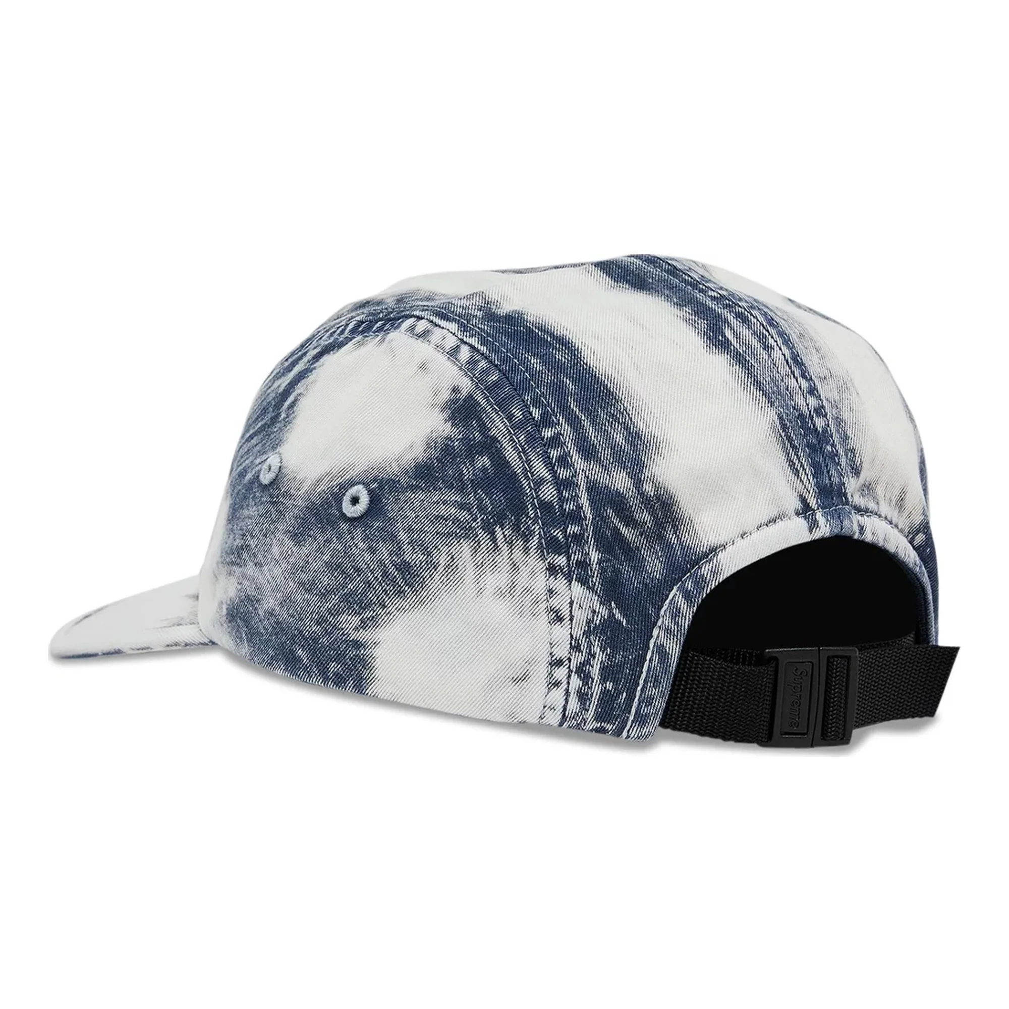 Supreme Bleached Chino Camp Cap 'Navy' (2024) - Image 3