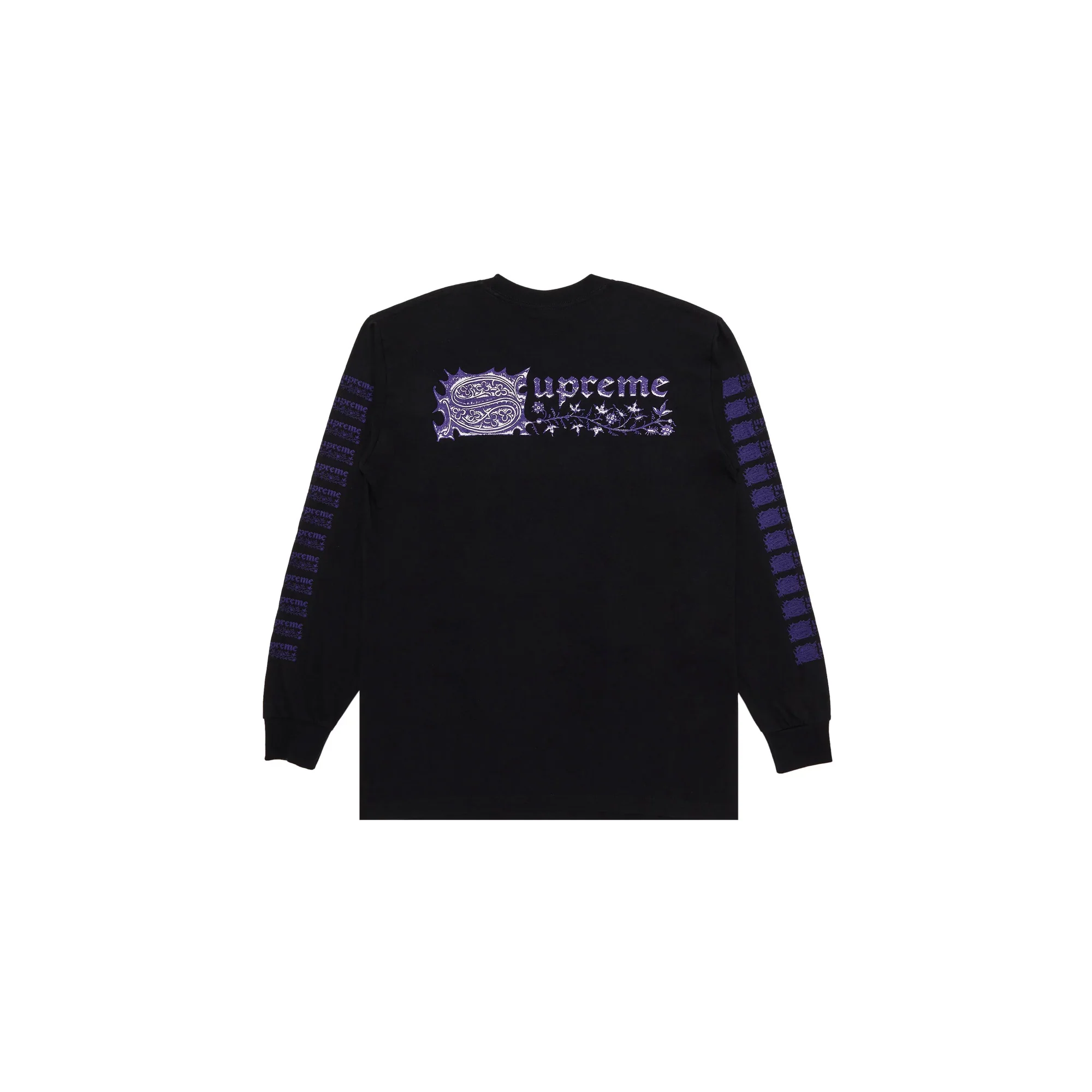 Supreme Saint Sebastian Long-Sleeve Tee 'Black' (2024) - Image 2