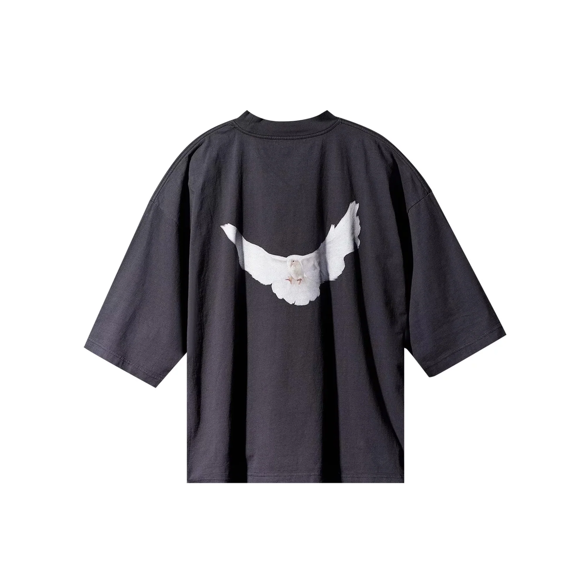 Yeezy Gap Engineered by Balenciaga Dove 3/4 Sleeve Tee 'Black' - Image 2