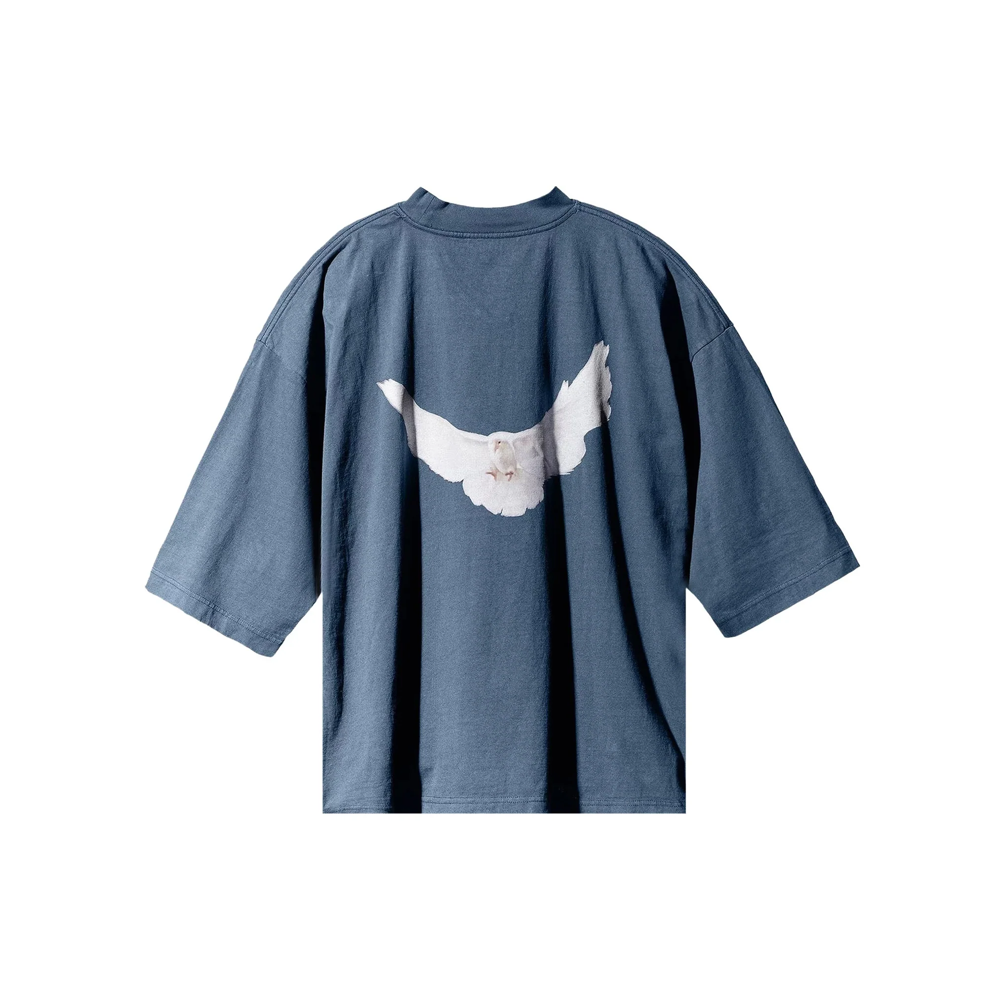 Yeezy Gap Engineered by Balenciaga Dove 3/4 Sleeve Tee 'Dark Blue' - Image 2